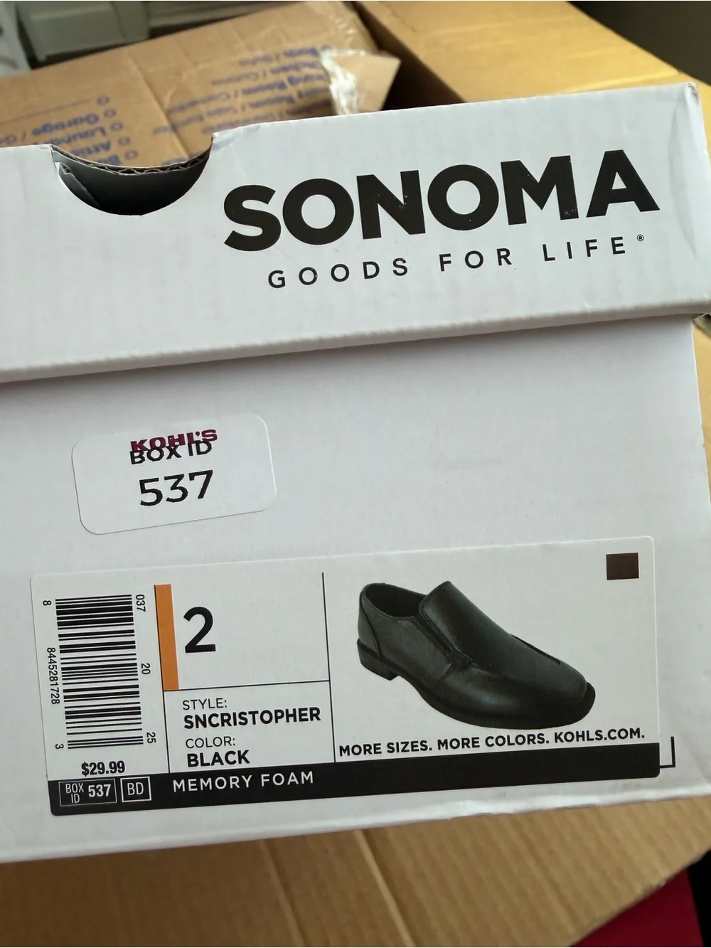 Sonoma Black Slip-On Dress Loafers
